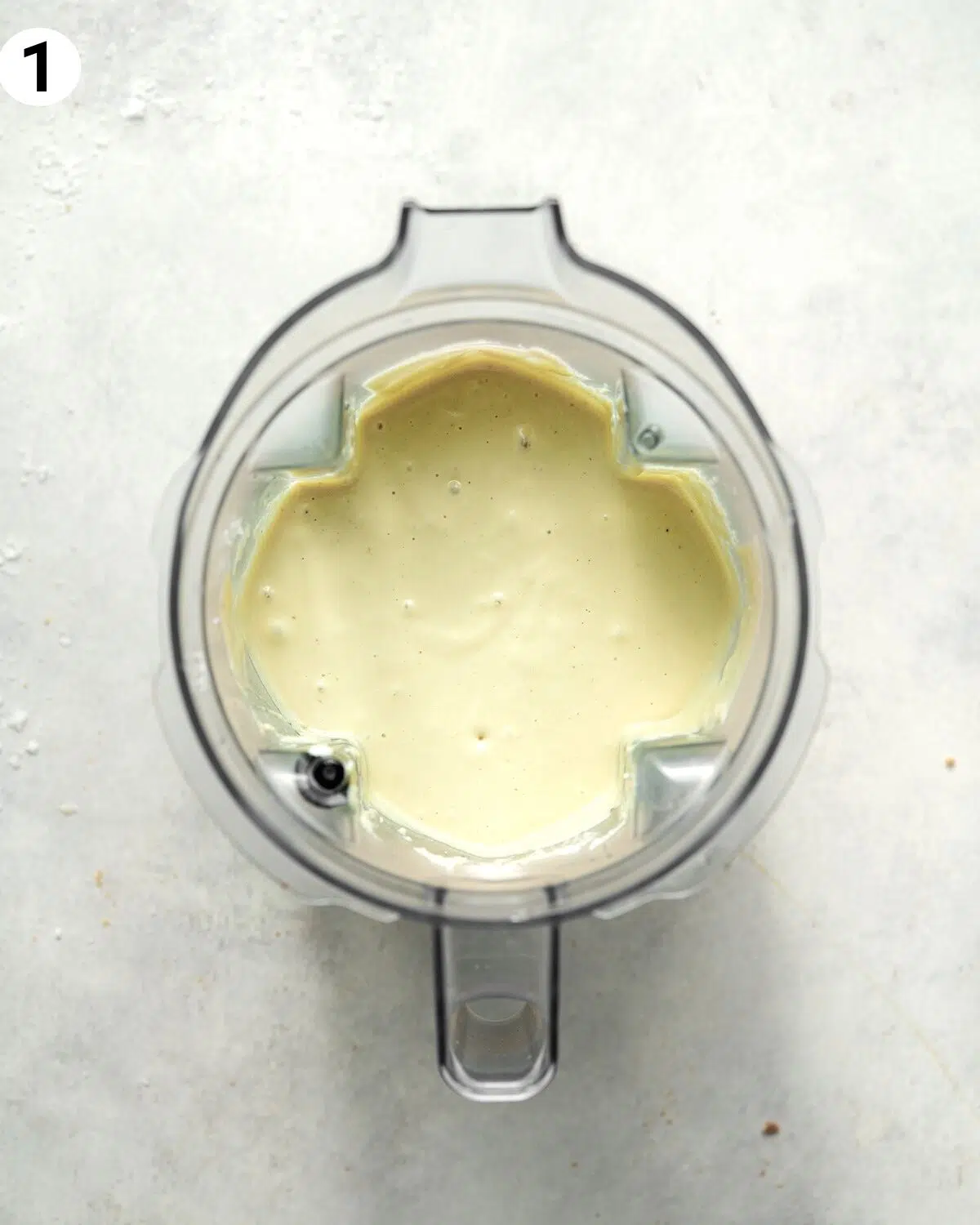 pistachio ice cream in a blender.
