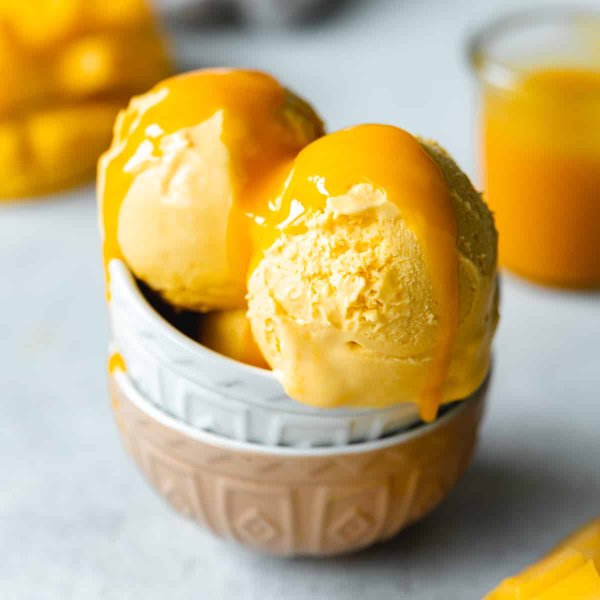 Homemade Mango Ice Cream Recipe (No Ice Cream Maker!)