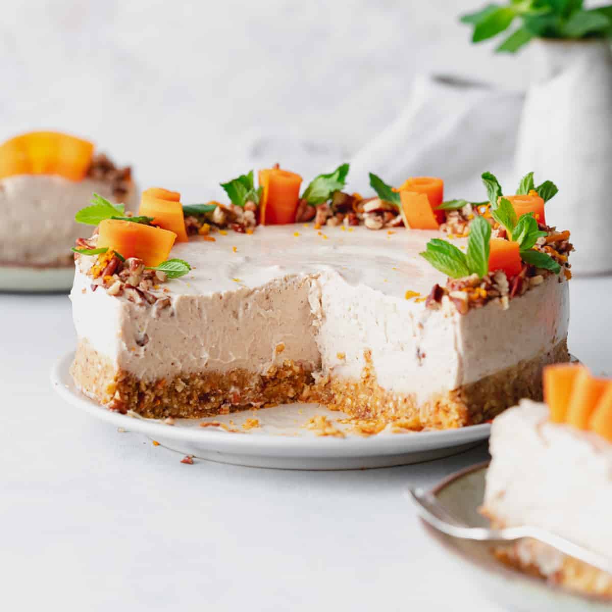 Carrot Cake Swirl Cheesecake