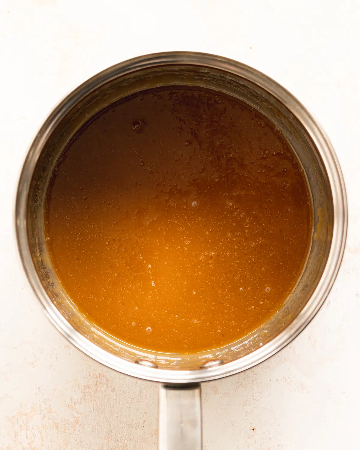 caramel sauce made from dairy free condensed milk.
