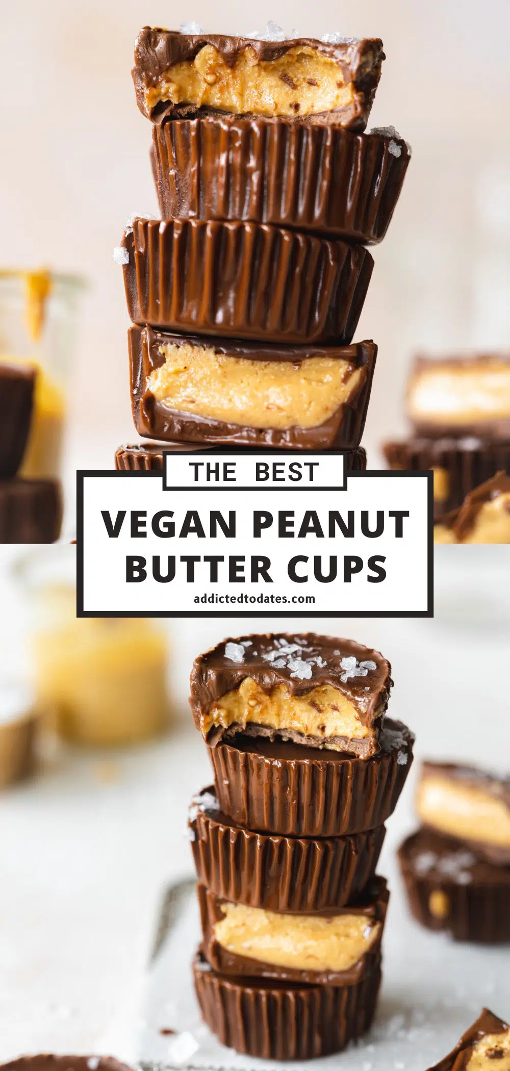 Vegan Peanut Butter Cups - Addicted to Dates