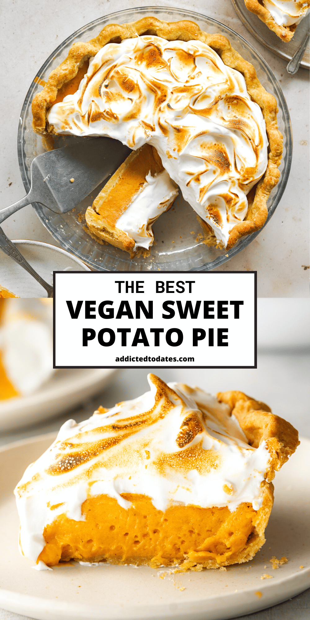 Vegan Sweet Potato Pie (No Coconut) - Addicted to Dates