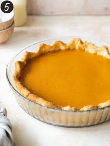 baked and cooled sweet potato pie.