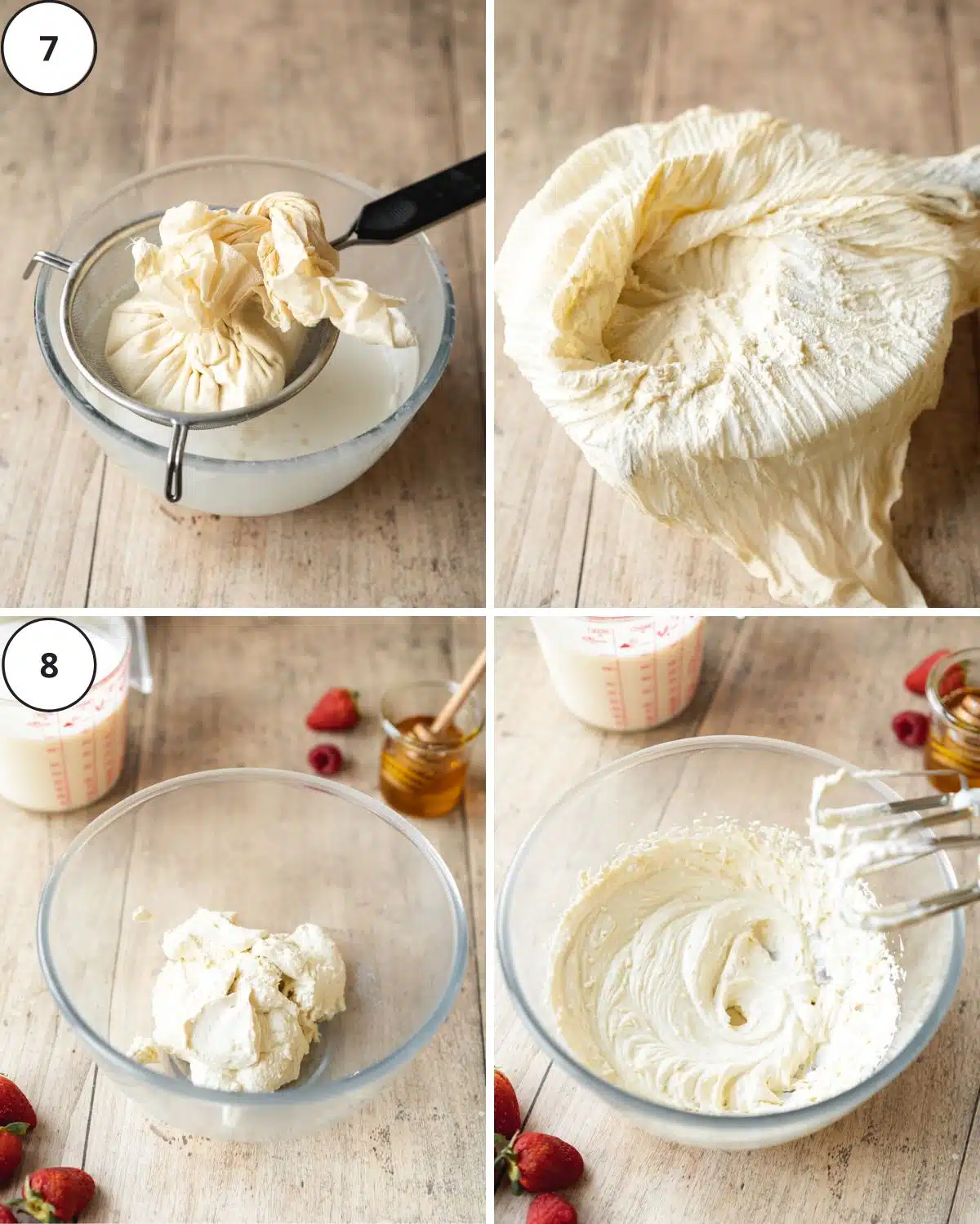 whisking mascarpone cream in a large mixing bowl.