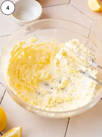 vegan butter whipped until light and fluffy in a large mixing bowl.