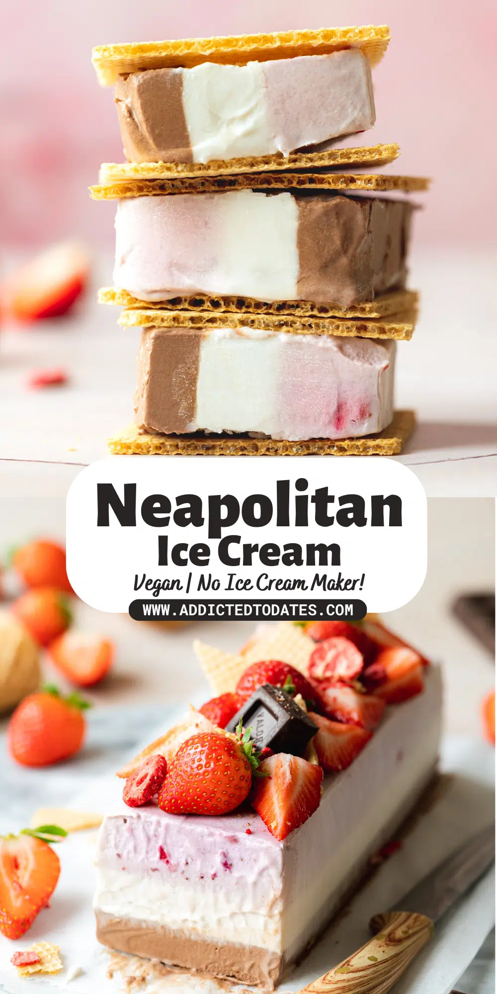 Neapolitan Ice Cream - Addicted to Dates