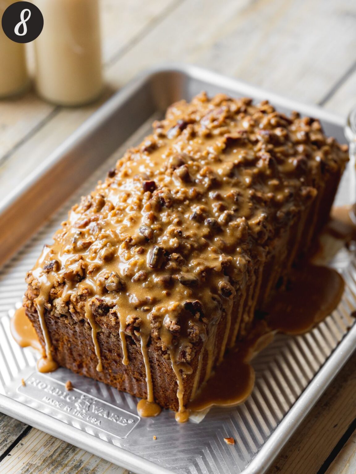 Moist Vegan Pumpkin Bread With Streusel Topping - Addicted To Dates