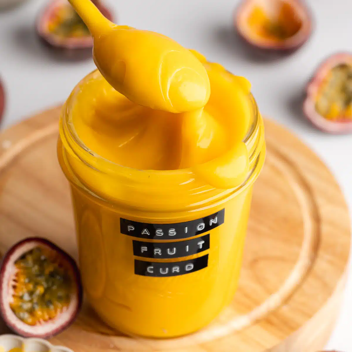Easy Passion Fruit Curd (eggless)